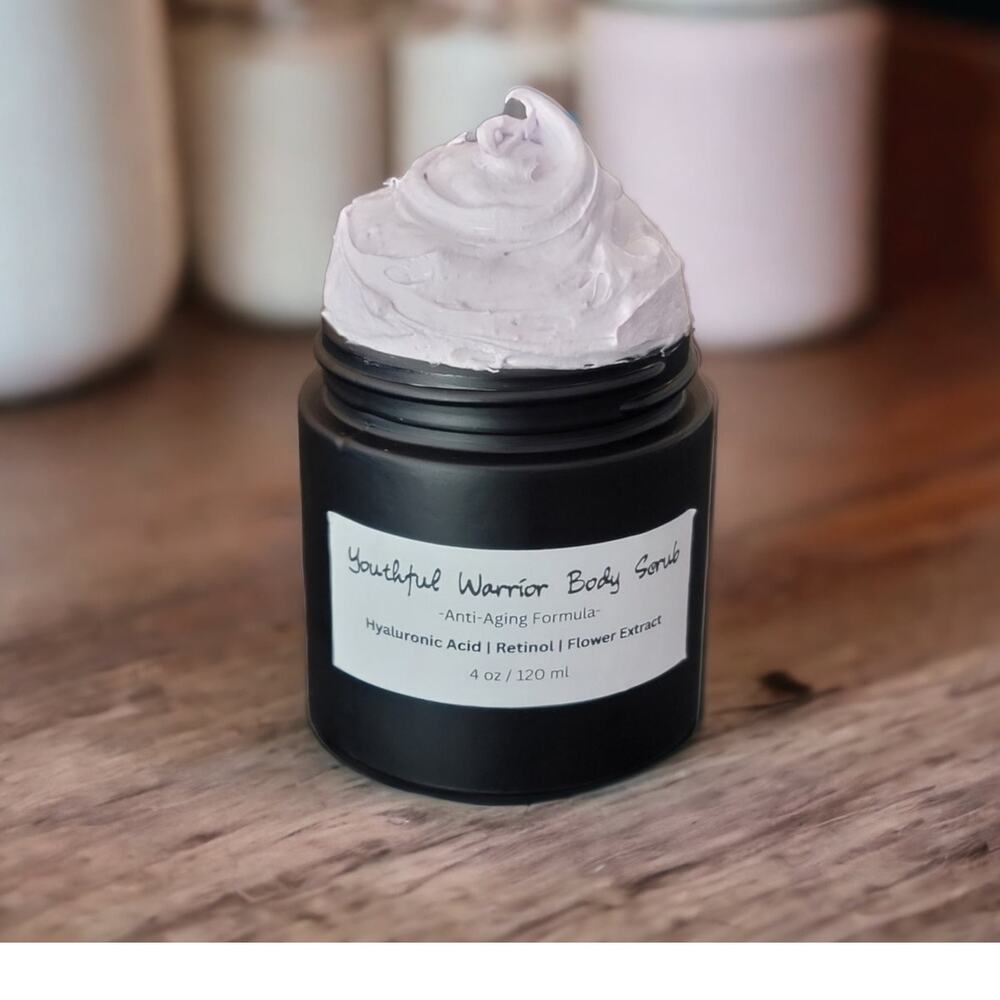 DIY Youthful Warrior Anti-Aging Body Scrub Exfoliant - Vegan Organic